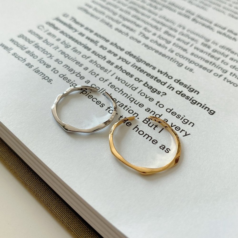 18K Goldplated Thin Minimalist Rings - Picture 8 of 9